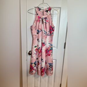 Roz & Ali Pink Floral Dress